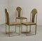 Brass Dining Chairs from Belgo Chrome, 1970s, Set of 6 4