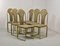 Brass Dining Chairs from Belgo Chrome, 1970s, Set of 6 2