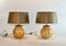 Lampes de Bureau Artisanales de Laque Line, 1970s, Set de 2 1