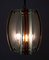 Lámpara colgante de cristal de Murano biselado de Fontana para Fontana Arte, años 60, Imagen 5