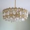 Mid-Century Gilded Brass & Crystal Chandelier from Palwa, Image 2