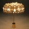 Mid-Century Gilded Brass & Crystal Chandelier from Palwa, Image 3