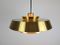 Nova Pendant Light in Brass by Jo Hammerborg for Fog & Mørup, 1960s, Imagen 9