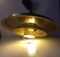 Vintage Danish Rise and Fall Brass Pendant Lamp from Vitrika, 1970s, Image 4