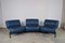 Mid-Century Blue Veranda Sofa by Vico Magistretti for Cassina, 1970s 3