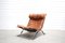 Fauteuil ARI Vintage en Cuir Cognac par Arne Norell 2