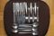 Model 2050 Cutlery by Helmut Alder for Amboss, 1954, Set of 6 1
