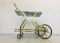 Golden Brass Bar Trolley with Double Smoked Glass Shelf, 1960s, Image 2