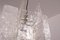 Eisglas Deckenlampe von Mazzega, 1960er 4