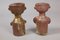 Vintage Modeled Earth Anthropomorphic Vases by Jacques Pouchain, Set of 2 5