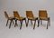 P7 Stacking Chairs by Roland Rainer for Emil & Alfred Pollak, 1950s, Set of 4, Image 6