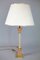 Vintage Murano Glass and Brass Table Lamp by Tommaso Barbi 9