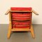 Fauteuil FB05 Rouge par Cees Braakman pour Pastoe, 1950s 7