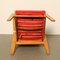 Roter FB05 Armlehnstuhl von Cees Braakman für Pastoe, 1950er 7