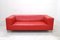 Vintage Red Leather Genesis Sofa from Koinor, Image 4