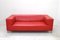 Vintage Red Leather Genesis Sofa from Koinor, Image 3