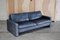 Vintage Conseta Blue Leather Sofa from Cor 21