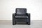 Vintage Conseta Black Leather Armchairs from Cor, Set of 2 1