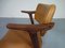 Rosewood & Leather Armchair from GM, 1960s 6