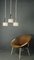 Vintage Deckenlampe mit Drei Leuchten von Doria Leuchten 2