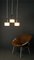 Lampada da soffitto vintage con tre luci di Doria Leuchten, Immagine 3