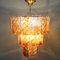 Lámpara de araña de cristal de Murano, años 60, Imagen 3