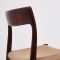 Model 77 Rosewood Side Chairs by Niels O. Møller for J.L. Møller Møbelfabrik, 1960s, Set of 4, Image 8