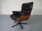 Fauteuil en Palissandre et Cuir, 1960s 16