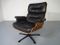 Palisander & Leather Lounge Chair, 1960s 5