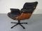 Palisander & Leather Lounge Chair, 1960s, Image 3