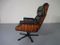 Fauteuil en Palissandre et Cuir, 1960s 15