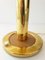 Lámpara de mesa ajustable de latón dorado, años 70, Imagen 4
