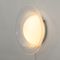 Italian Circular White Glass Sconce, 1970s 7