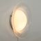 Italian Circular White Glass Sconce, 1970s 5