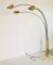 3-Light Floor Lamp in Brass with Marble Base, 1960s, Image 6