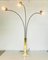 3-Light Floor Lamp in Brass with Marble Base, 1960s 3