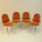 Leather Les Arcs Chairs by Charlotte Perriand for Cassina, 1970s, Set of 4 4
