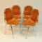 Leather Les Arcs Chairs by Charlotte Perriand for Cassina, 1970s, Set of 4 3