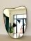 Specchio vintage con cornice in legno di Fontana Arte, Immagine 2