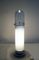 Lámpara de mesa italiana de vidrio soplado Alexandrite y metal cromado, años 70, Imagen 6