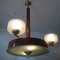 Lámpara colgante Art Déco, años 40, Imagen 7