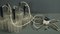 Kaskaden-Hängelampe mit 5 Leuchten aus Eisglas Röhren von Doria, 1960er 10