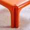 Orange Elena Side Table by Vico Magistretti for Metra, 1960s 4