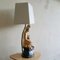 Chinese Porcelain Figural Table Lamp, 1950s 3