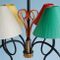 Colorful French Pendant Lamp, 1950s 2