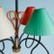 Colorful French Pendant Lamp, 1950s 3