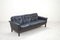 Schwarzes Vintage Leder Sofa von Asko 18