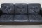 Schwarzes Vintage Leder Sofa von Asko 4