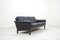 Schwarzes Vintage Leder Sofa von Asko 19