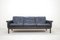 Schwarzes Vintage Leder Sofa von Asko 1